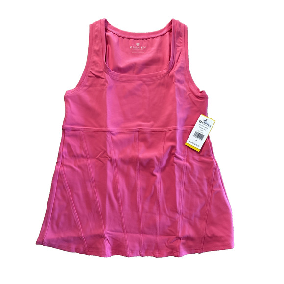 NWT EleVen by Venus Williams Endless Sleeveless Tank Tennis Athletic Hot Pink M - Picture 1 of 8